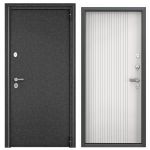 Входная дверь Delta-100 MP Чёрный шёлк / Бьянко D-HT4