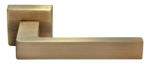 Ручка дверная MORELLI LUXURY HORIZONT-SQ CAFFE, цвет — кофе