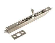 Торцевой шпингалет MORELLI L160 SN, цвет — белый никель