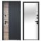 Входная дверь Luxor 2МДФ Дуб Вертикаль Зеркало