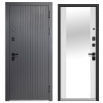 Входная дверь Luxor 2МДФ Вертикаль Зеркало