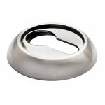 Накладка на ключевой цилиндр MORELLI MH-KH SN/BN, цвет — белый никель/черный никель