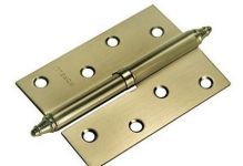 Петля MORELLI стальная разъемная с короной MS 100X70X2.5 L/R AB, цвет — античная бронза