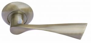 Ручка дверная MORELLI MH-01 AB «КАПЕЛЛА», цвет — античная бронза