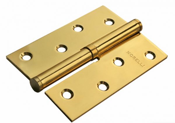 Петля MORELLI стальная разъёмная MSD 100X70X2.5 PG L/R, цвет — золото