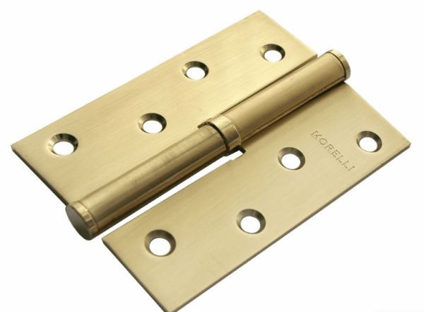 Петля MORELLI стальная разъёмная MSD 100X70X2.5 SG L/R, цвет — матовое золото