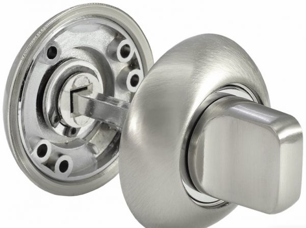 Завертка сантехническая MORELLI MH-WC SN/CP, цвет — белый никель/хром
