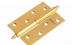 Петля MORELLI стальная разъемная с короной MS 100X70X2.5 L/R PG, цвет — золото